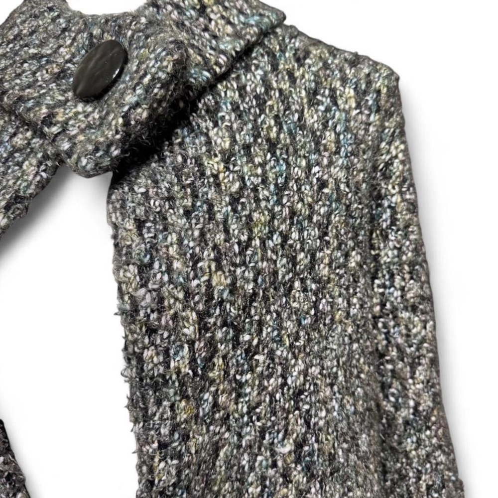 Vintage Carole Little Poncho Sweater Cardigan Knit Wool Fall Academia Layering - Picture 3 of 5